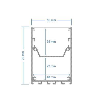 GLOBOSTAR® ALP-CORNER-SIDE90 BRIGHTRAIL 61778 Επιφανειακό / Κρεμαστό Προφίλ Αλουμινίου Γωνία με Λευκό Γαλακτερό Πατητό Κάλυμμα για Ταινίες LED IP20 - Μαύρο Ματ - Μ30 x Π5 x Υ7.5cm