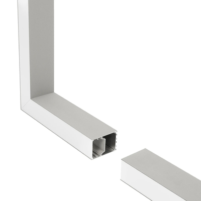 GLOBOSTAR® ALP-CORNER-SIDE90 BRIGHTRAIL 61779 Επιφανειακό / Κρεμαστό Προφίλ Αλουμινίου Γωνία με Λευκό Γαλακτερό Πατητό Κάλυμμα για Ταινίες LED IP20 - Γκρι Ανθρακί Ματ - Μ30 x Π5 x Υ7.5cm