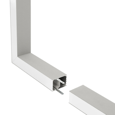 GLOBOSTAR® ALP-CORNER-SIDE90 BRIGHTRAIL 61779 Επιφανειακό / Κρεμαστό Προφίλ Αλουμινίου Γωνία με Λευκό Γαλακτερό Πατητό Κάλυμμα για Ταινίες LED IP20 - Γκρι Ανθρακί Ματ - Μ30 x Π5 x Υ7.5cm