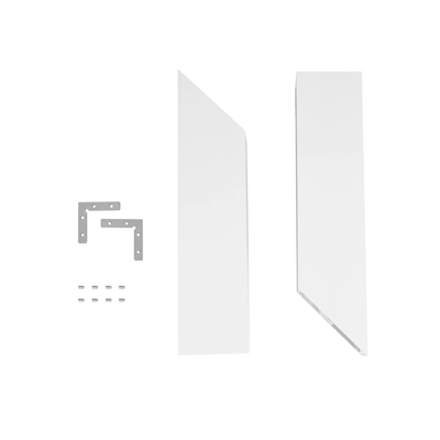 GLOBOSTAR® ALP-CORNER-IN90 BRIGHTRAIL 61780 Επιφανειακό / Κρεμαστό Προφίλ Αλουμινίου Γωνία με Λευκό Γαλακτερό Πατητό Κάλυμμα για Ταινίες LED IP20 - Λευκό Ματ - Μ30 x Π5 x Υ7.5cm