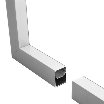 GLOBOSTAR® ALP-CORNER-IN90 BRIGHTRAIL 61782 Επιφανειακό / Κρεμαστό Προφίλ Αλουμινίου Γωνία με Λευκό Γαλακτερό Πατητό Κάλυμμα για Ταινίες LED IP20 - Γκρι Ανθρακί Ματ - Μ30 x Π5 x Υ7.5cm