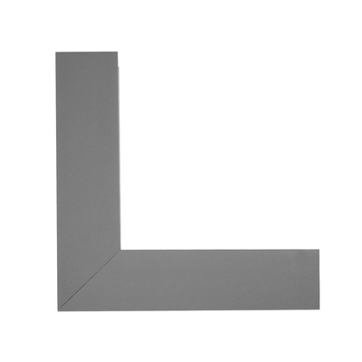 GLOBOSTAR® ALP-CORNER-IN90 BRIGHTRAIL 61782 Επιφανειακό / Κρεμαστό Προφίλ Αλουμινίου Γωνία με Λευκό Γαλακτερό Πατητό Κάλυμμα για Ταινίες LED IP20 - Γκρι Ανθρακί Ματ - Μ30 x Π5 x Υ7.5cm