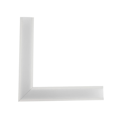GLOBOSTAR® ALP-CORNER-SIDE90 RECESSA 61788 Χωνευτό Προφίλ Αλουμινίου Γωνία με Λευκό Γαλακτερό Πατητό Κάλυμμα για Ταινίες LED IP20 - Λευκό Ματ - Μ30 x Π3.5 x Υ4cm