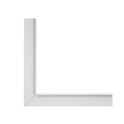 GLOBOSTAR® ALP-CORNER-IN90 RECESSA 61791 Χωνευτό Προφίλ Αλουμινίου Γωνία με Λευκό Γαλακτερό Πατητό Κάλυμμα για Ταινίες LED IP20 - Λευκό Ματ - Μ30 x Π3.5 x Υ4cm