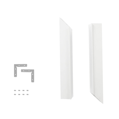 GLOBOSTAR® ALP-CORNER-IN90 RECESSA 61791 Χωνευτό Προφίλ Αλουμινίου Γωνία με Λευκό Γαλακτερό Πατητό Κάλυμμα για Ταινίες LED IP20 - Λευκό Ματ - Μ30 x Π3.5 x Υ4cm