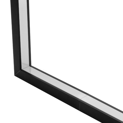 GLOBOSTAR® ALP-CORNER-IN90 RECESSA 61792 Χωνευτό Προφίλ Αλουμινίου Γωνία με Λευκό Γαλακτερό Πατητό Κάλυμμα για Ταινίες LED IP20 - Μαύρο Ματ - Μ30 x Π3.5 x Υ4cm