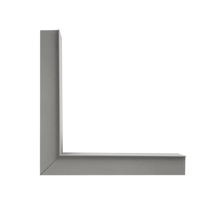 GLOBOSTAR® ALP-CORNER-IN90 RECESSA 61793 Χωνευτό Προφίλ Αλουμινίου Γωνία με Λευκό Γαλακτερό Πατητό Κάλυμμα για Ταινίες LED IP20 - Γκρι Ανθρακί Ματ - Μ30 x Π3.5 x Υ4cm