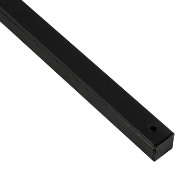 GLOBOSTAR® ALP-LINEAR GLOWTRACK 61797-3M Επιφανειακό Προφίλ Αλουμινίου με Λευκό Γαλακτερό Πατητό Κάλυμμα για Ταινίες LED IP20 - Μαύρο Ματ - Μ30 x Π2 x Υ2cm - Πακέτο 5 Τεμαχίων