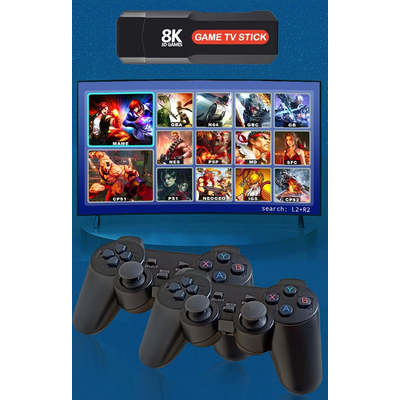 Φορητή κονσόλα παιχνιδιών Stick & TV Box με 2 χειριστήρια - Q9 MAX - 812341