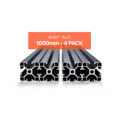 VEVOR 4PCS 39,4 in (1000 mm) T Slot 4040 Aluminium Extrusion Anodized Linear Rail