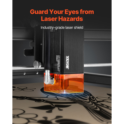 Μηχανή χάραξης λέιζερ VEVOR 10W με συμπιεσμένη προστασία ματιών