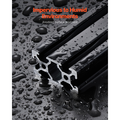 VEVOR 4 τεμάχια 39,4 ίντσες (1000 mm) Τ υποδοχή 2040 αλουμινίου με ανοδιωμένη γραμμική ράγα εξώθησης