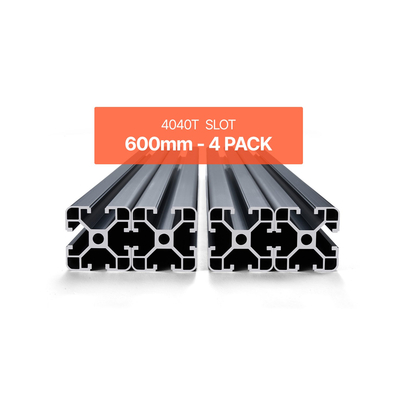 VEVOR 4PCS 23,6 in (600 mm) T Slot 4040 Aluminium Extrusion Anodized Linear Rail