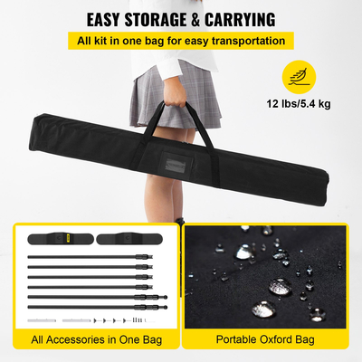 4 τμχ 8&#039; Διαφημιστικό σετ με στάμπα banner 54" έως 96" Display Trade Potable