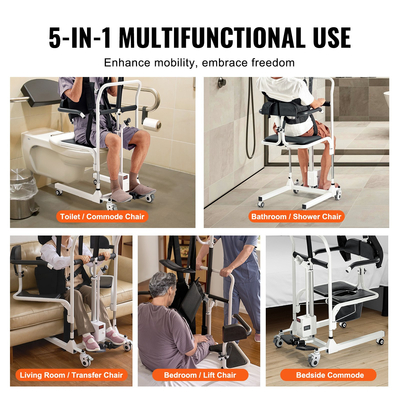 Καρέκλα μεταφοράς ηλεκτρικού ανυψωτικού ασθενούς VEVOR Ηλεκτρικό αναπηρικό καροτσάκι ανύψωσης με σφεντόνα