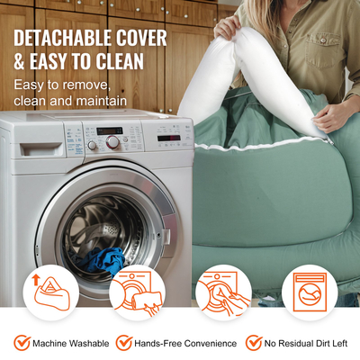 Βρεφική ξαπλώστρα VEVOR Βρεφική ξαπλώστρα 100% βαμβακερή μαλακή φωλιά για νεογέννητο με προσκέφαλο