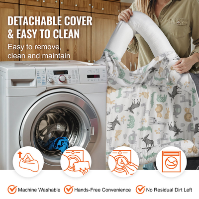 VEVOR Baby Lounger Baby Nest Sleeeper για νεογέννητο 100% βαμβάκι με προσκέφαλο