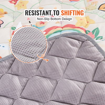 VEVOR 50"x50" παιδικό χαλάκι παιχνιδιού Παιδικό πατάκι ερπυσμού δαπέδου μαλακό παχύρρευστο χαλάκι