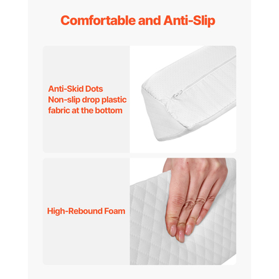 Ελαφρύς προφυλακτήρας κρεβατιού VEVOR Toddlers 56 σε αντιολισθητικό αφρό κρεβατιού προστατευτικός προφυλακτήρας ράγας