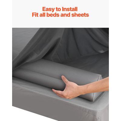 Προφυλακτήρας κρεβατιού VEVOR για νήπια 47,4 ιντσών Φουσκωτό προστατευτικό κιγκλίδωμα κρεβατιού με αντλία χειρός