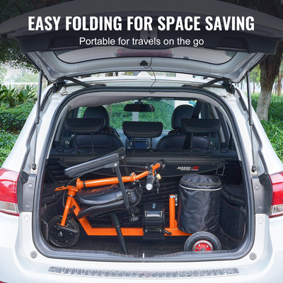 VEVOR φορητό σκούτερ κινητικότητας 3 τροχών για ηλικιωμένους 12 Mile Range Max 330LBS