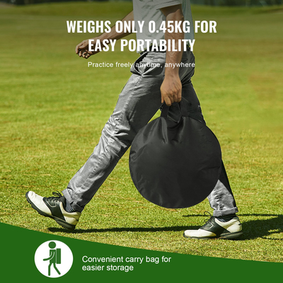 Δίχτυ VEVOR Golf Chipping Net, Pop Up Golf Practice Net, Φορητό Indoor Outdoor Home Golf Hotting Aid Net with Target and Carry Bag, for Backyard Driving Training Swing, Gift for Men, Golf Lover, Red