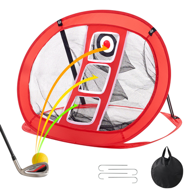 Δίχτυ VEVOR Golf Chipping Net, Pop Up Golf Practice Net, Φορητό Indoor Outdoor Home Golf Hotting Aid Net with Target and Carry Bag, for Backyard Driving Training Swing, Gift for Men, Golf Lover, Red