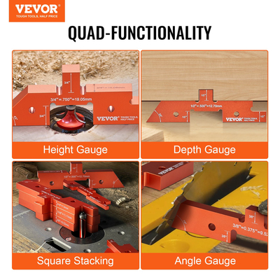 Βάρες ρύθμισης τραπεζιού δρομολογητή VEVOR 14 τεμ.