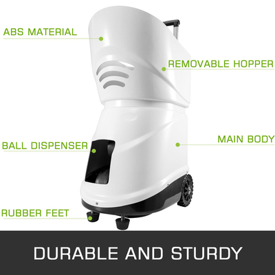 Αναβαθμίστηκε το έξυπνο σύστημα ελέγχου εφαρμογής Vevor Tennis Ball Machine 150 Balls