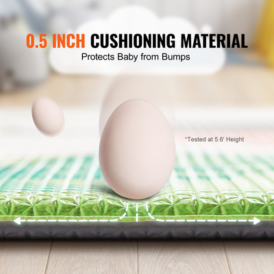 VEVOR 55"x82" Παιδικό χαλάκι παιχνιδιών για μωρά σερνόμενη μαλακή δραστηριότητα Παιχνίδι δαπέδου 2 Πλαϊνή