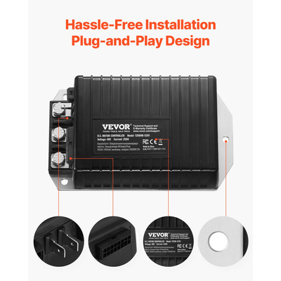 Ελεγκτής ταχύτητας VEVOR Golf Cart 48V 250A για EZGO TXT 1206HB-5201