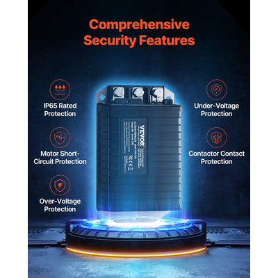 Ελεγκτής ταχύτητας VEVOR Golf Cart 48V 250A για Club Car 1510A-5251