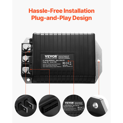 Ελεγκτής ταχύτητας VEVOR Golf Cart 48V 250A για Club Car 1510A-5251