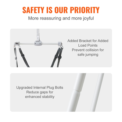 Βρεφικό βραχυκυκλωτήρα VEVOR με βάση, ρυθμιζόμενο ύψος, βραχυκυκλωτήρες για βρέφη 35 LBS Loading για νήπια για 6+ μήνες, Δώρο γυμναστικής για μωρά που αναδιπλώνονται γρήγορα σε εσωτερικούς/εξωτερικούς χώρους