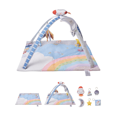 VEVOR Baby Play Gym Mat Tummy Time Activity Mat με 6 Sensory Toy 35,0" x 35,0
