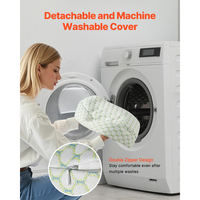 VEVOR Μαξιλάρι εγκυμοσύνης με σφήνα σχήματος W Μαξιλάρι εγκυμοσύνης Μαλακό και αναπνεύσιμο