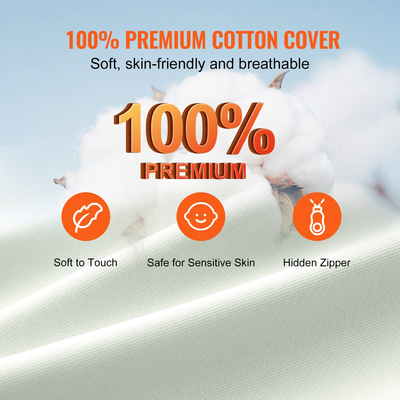 Βρεφική ξαπλώστρα VEVOR Βρεφική ξαπλώστρα 100% βαμβακερή μαλακή βρεφική φωλιά με 2 καλύμματα