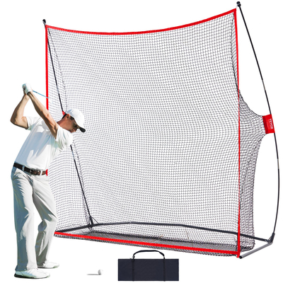 VEVOR Golf Practice Hitting Net, τεράστιο δίχτυ γκολφ 7,8x7ft, Προσωπική εμβέλεια οδήγησης για εσωτερική ή εξωτερική χρήση, φορητό οικιακό βοήθημα γκολφ με πλαίσιο και τσάντα μεταφοράς από συμπαγές υαλοβάμβακα, δώρο για άνδρες, λάτρης του γκολφ