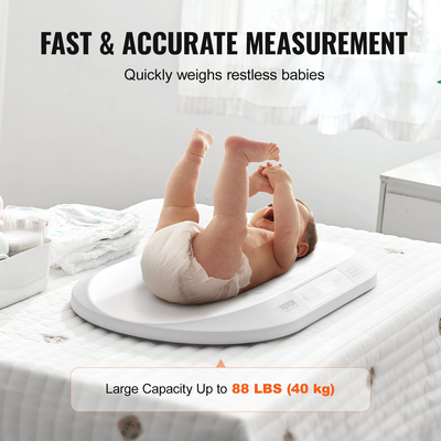 VEVOR Baby Scale Έξυπνη ψηφιακή βρεφική ζυγαριά Bluetooth με μεζούρα 88LBS