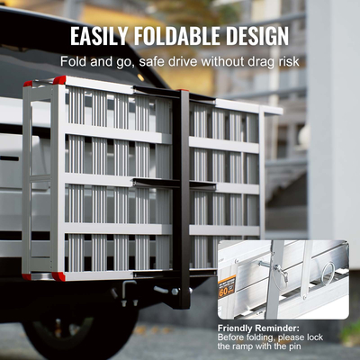 Βάση μεταφοράς σκούτερ για αναπηρική καρέκλα VEVOR με αναδιπλούμενη ράμπα 500LBS 47,2"x27,6