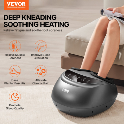 VEVOR Shiatsu Foot Massager Θερμαινόμενο Deep Kneading Feet Massager για ανακούφιση από τον πόνο