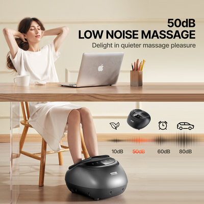 VEVOR Shiatsu Foot Massager Θερμαινόμενο Deep Kneading Feet Massager για ανακούφιση από τον πόνο