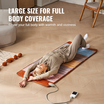 VEVOR Far Infrared Heating Pad 5 Natural Crystal Gemstone Mat με αρνητικά ιόντα