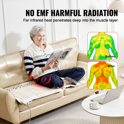 VEVOR Υπέρυθρη θερμαντική επιφάνεια Amethyst Gemstones Heat Mat with Timer 72" x 24