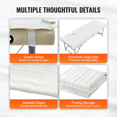 Θέρμανση τραπεζιού μασάζ VEVOR Θερμοφόρα θέρμανσης Spa Massage για κρεβάτια 3 Ρυθμίσεις θερμότητας