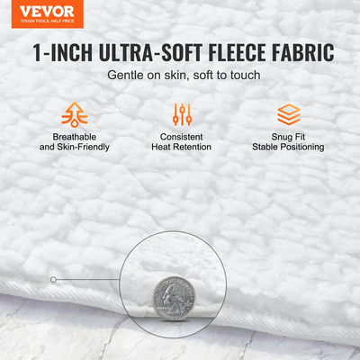 Θέρμανση τραπεζιού μασάζ VEVOR Θερμαντήρας 1" Thickened Fleece Warner with Timer