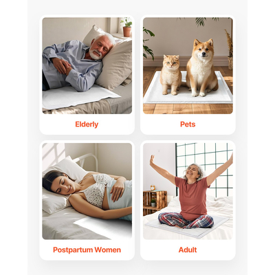 VEVOR Υποστρώματα μιας χρήσης 30" x 36" Επιθέματα για ακράτεια 75-συσκευασία Ενούρηση κρεβατιού