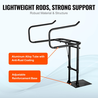 VEVOR Hot Tub Cover Lift, Spa Cover Lift, Υδραυλικό, Ύψος 33,1" - 41,3" Πλάτος 53,1" - 92,5" Ρυθμιζόμενο, Εγκατεστημένο από κάτω σε μία πλευρά, Κατάλληλο για διάφορα μεγέθη υδρομασάζ, Spa