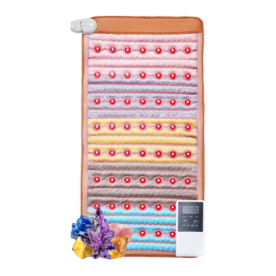 VEVOR Far Infrared Heating Pad 5 Natural Crystal Gemstones Heating Mat 40" x 20