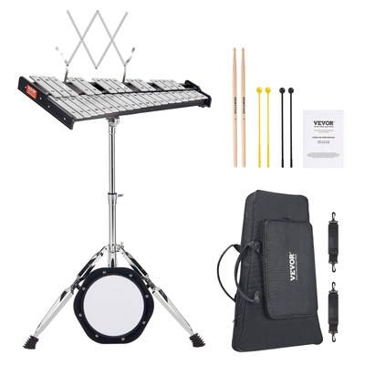 VEVOR 32 Note Glockenspiel Ξυλόφωνο σετ κουδουνιών με σφύρα, βάση και εξάσκηση